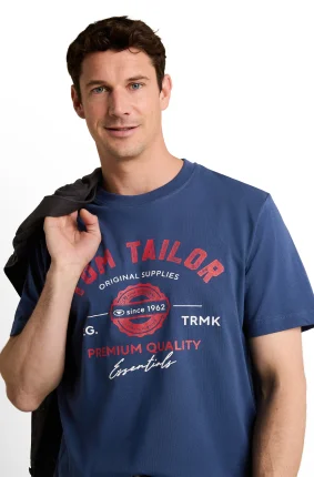 Pánské tričko TOM TAILOR modré - L