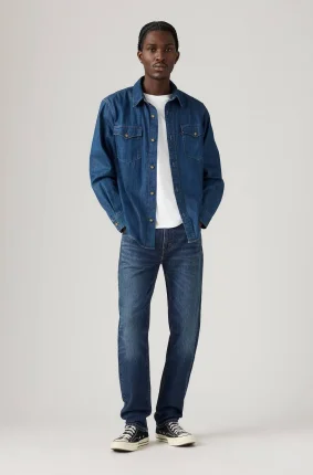 Pánské džíny LEVI'S 502 tmavě modré-seprané