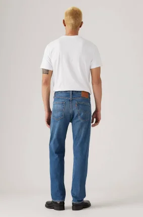 Pánské džíny LEVI'S 501 klasicky modré-seprané