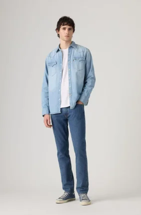 Pánské džíny LEVI'S 511 klasicky modré-seprané