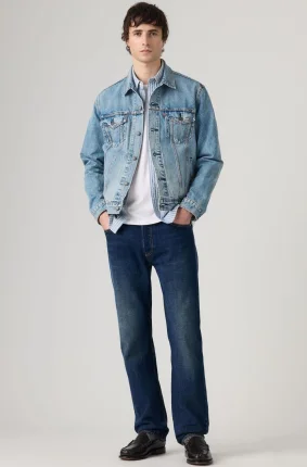 Pánské džíny LEVI'S 501 tmavě modré-seprané