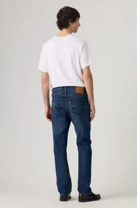 Pánské džíny LEVI'S 501 tmavě modré-seprané