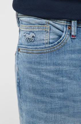 Pánské džíny MUSTANG Vegas Slim světle modré-seprané