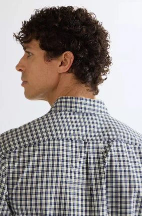 Pánská košile WRANGLER dlouhý rukáv modro-bílá