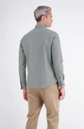 Pánská košile LERROS dlouhý rukáv šedá - 3XL