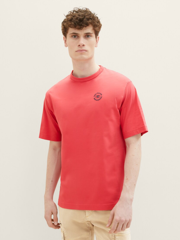Pánské tričko  Tom Tailor  červené