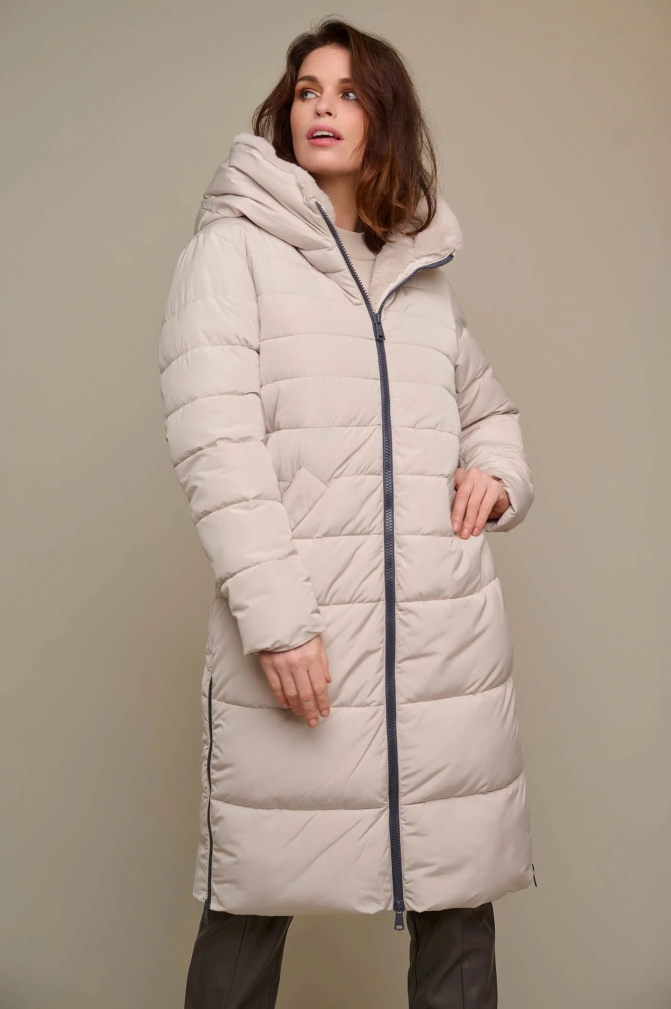 Dámský zimní kabát  RINO & PELLE Keilafur béžový