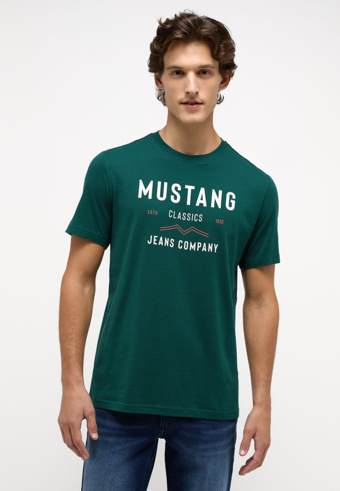 Pánské tričko Mustang zelené