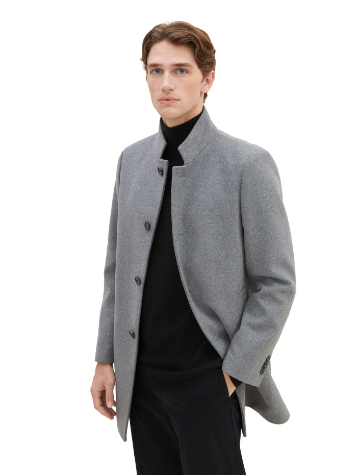 Pánský kabát TOM TAILOR šedý