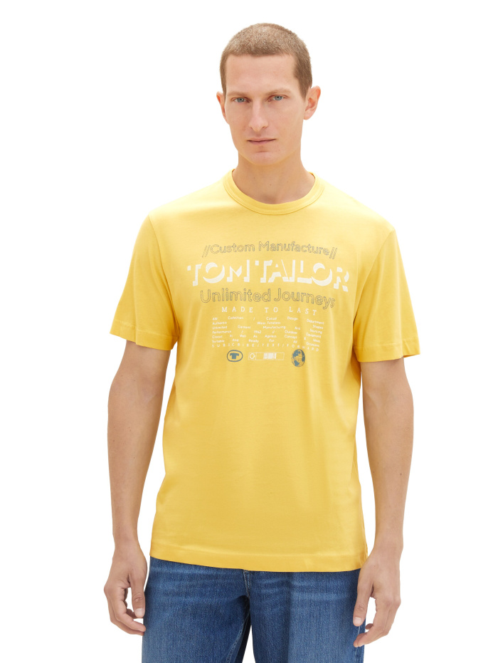 Pánské tričko TOM TAILOR žluté