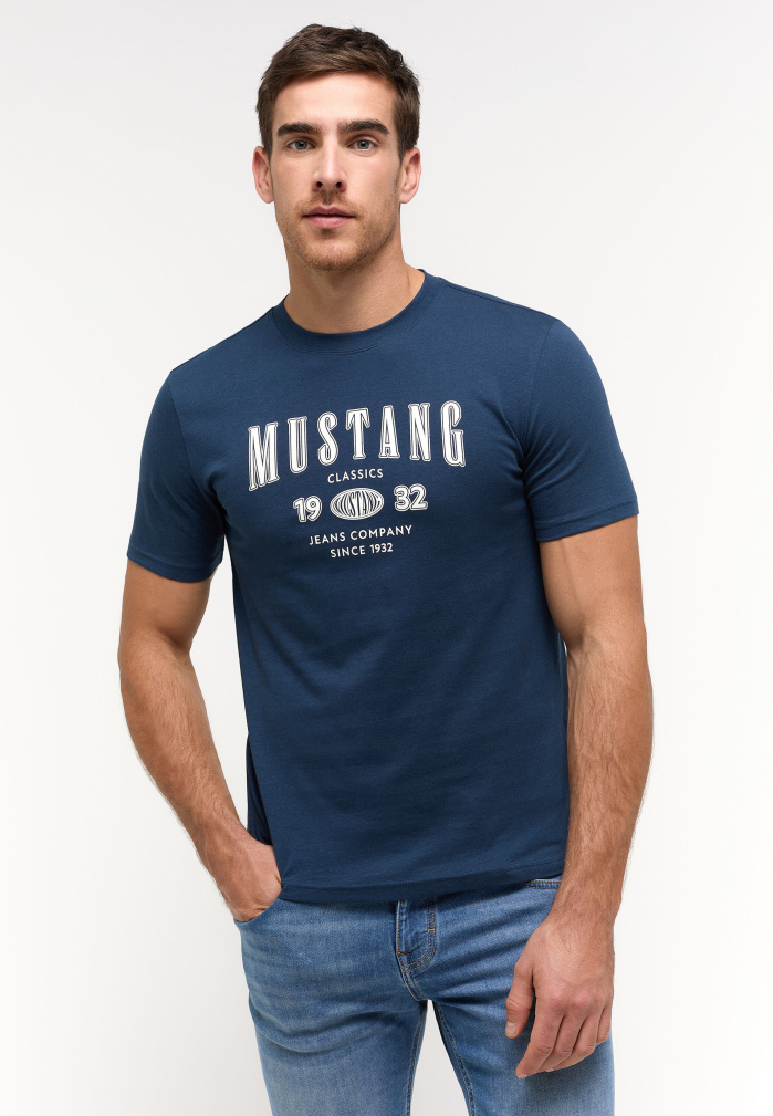 Pánské tričko k.r. MUSTANG modré