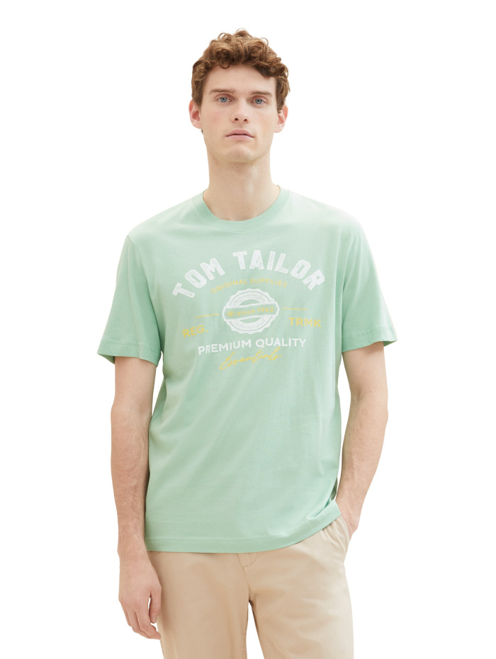 Pánské tričko k.r. TOM TAILOR zelené