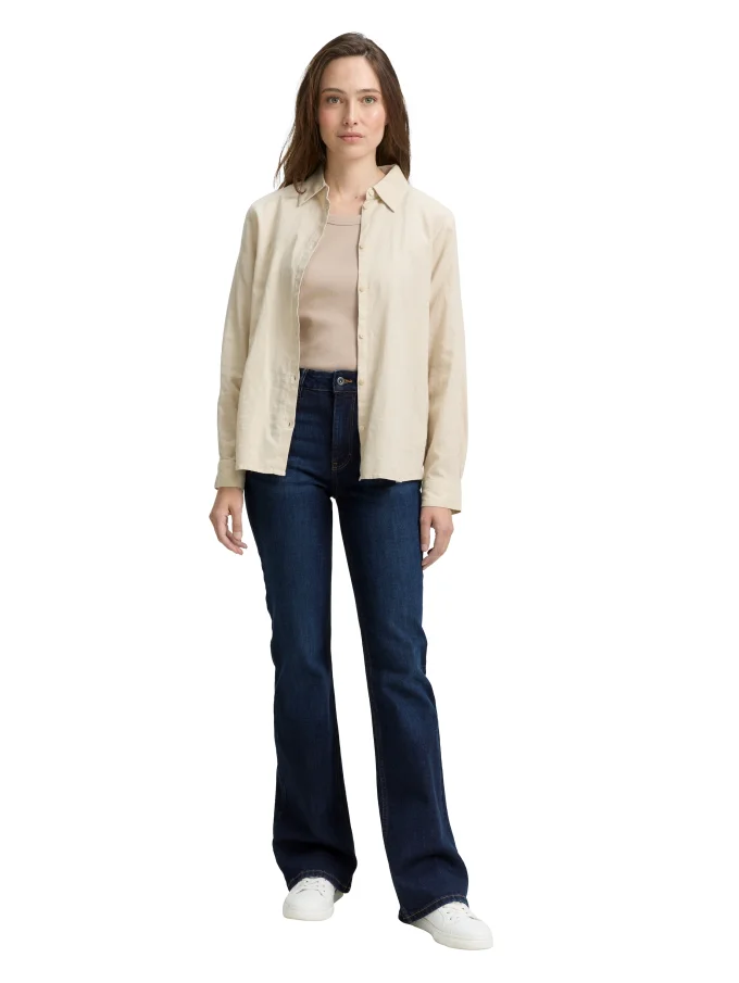 Dámské džíny TOM TAILOR TTStella Bootcut tmavě modré-seprané - 26/34