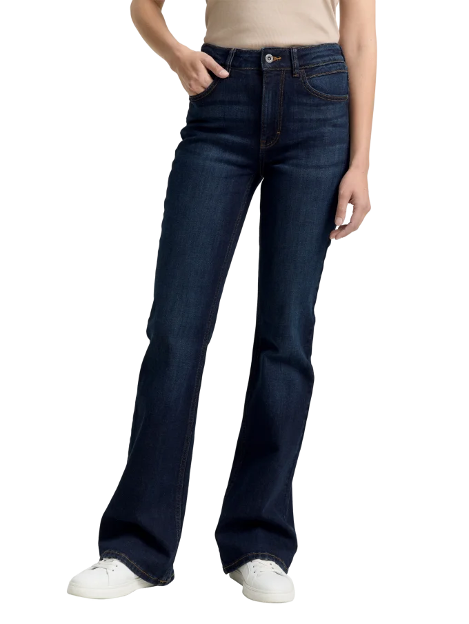 Dámské džíny TOM TAILOR TTStella Bootcut tmavě modré-seprané - 26/34