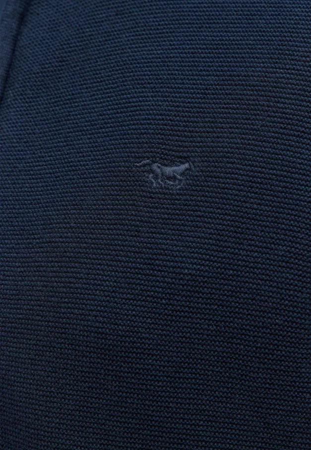 Pánský svetr MUSTANG modrý - XXL