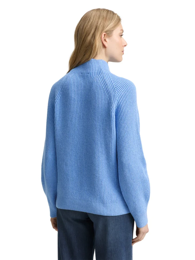 Dámský svetr TOM TAILOR modrý  - XL