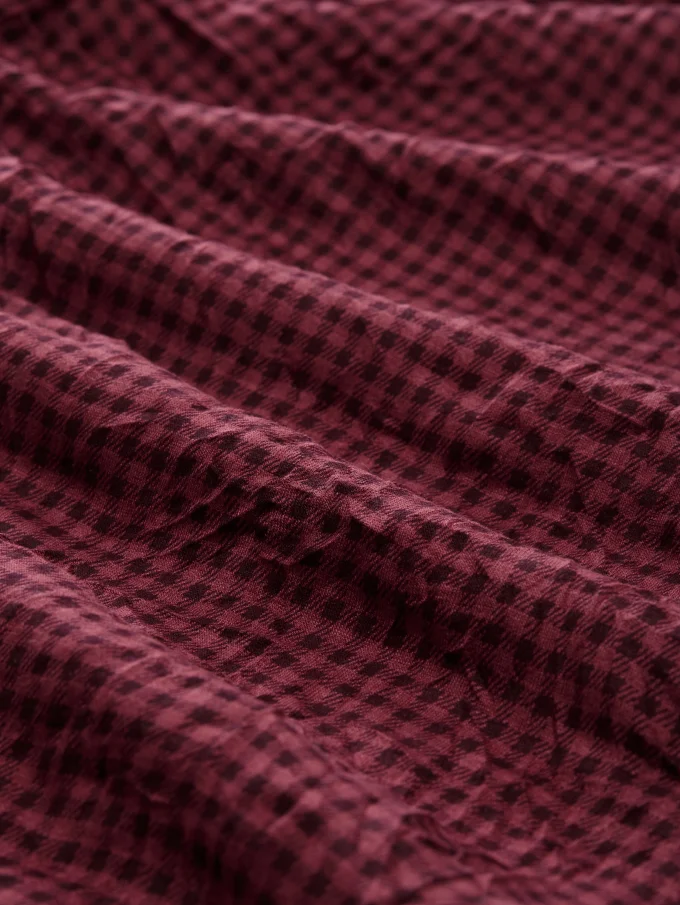 Dámská halenka TOM TAILOR s dlouhým rukávem vínová - XL