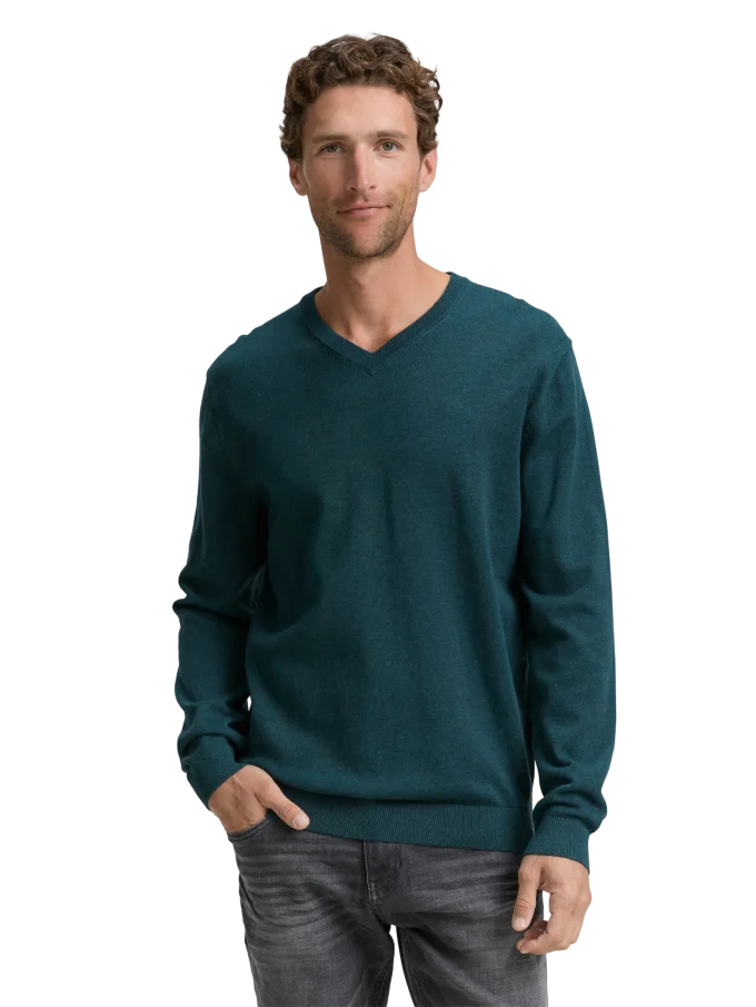 Pánský svetr TOM TAILOR zelený - XXL