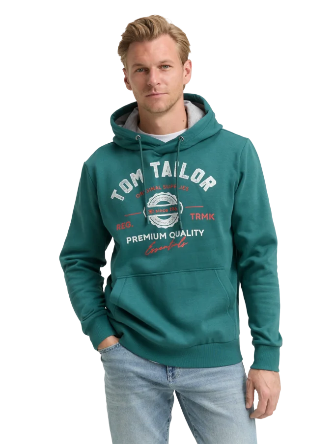 Pánská mikina TOM TAILOR zelená - M