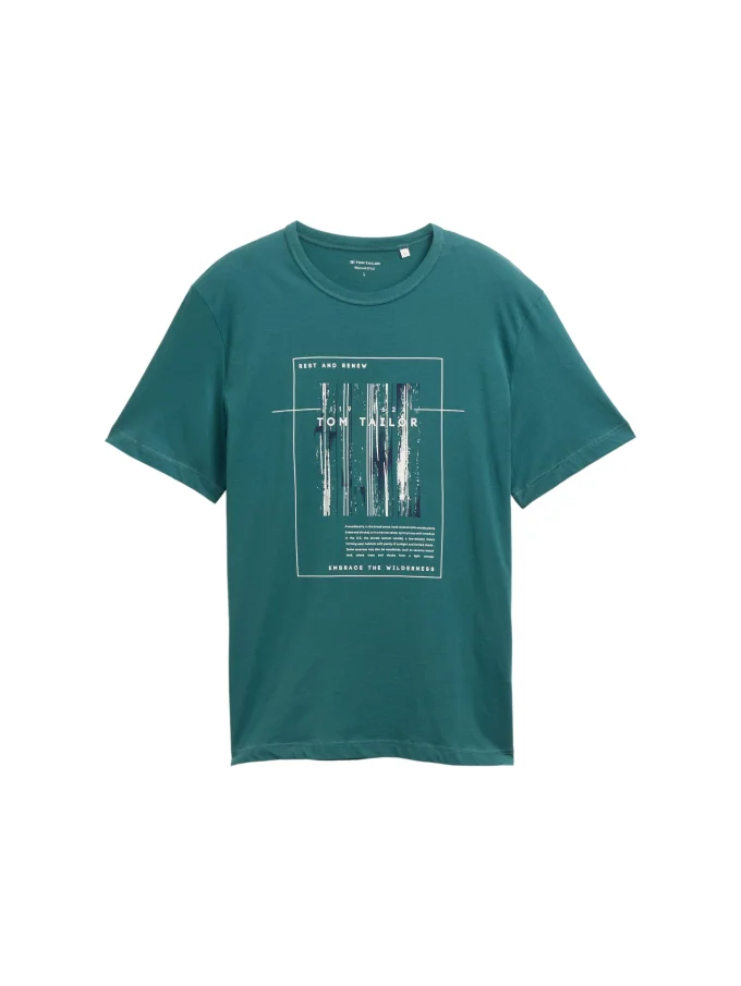 Pánské tričko TOM TAILOR zelené - 3XL