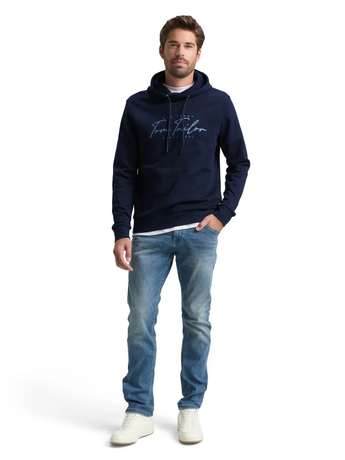 Pánská mikina TOM TAILOR modrá - XL