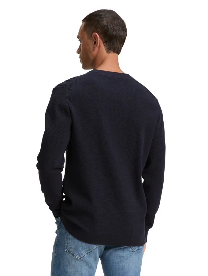 Pánský svetr TOM TAILOR modrý - XXL
