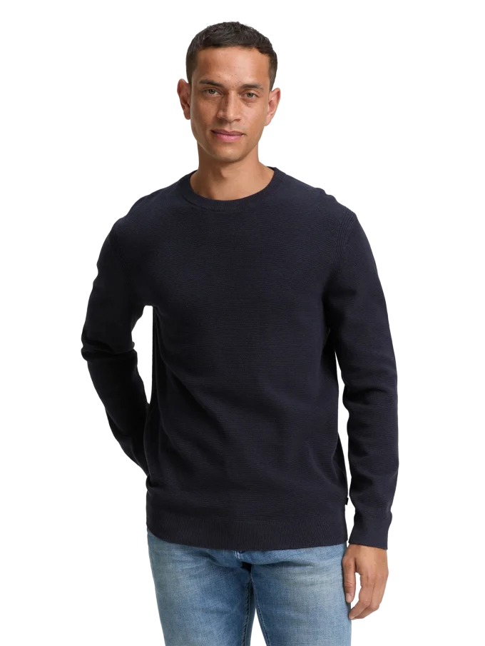 Pánský svetr TOM TAILOR modrý - XXL