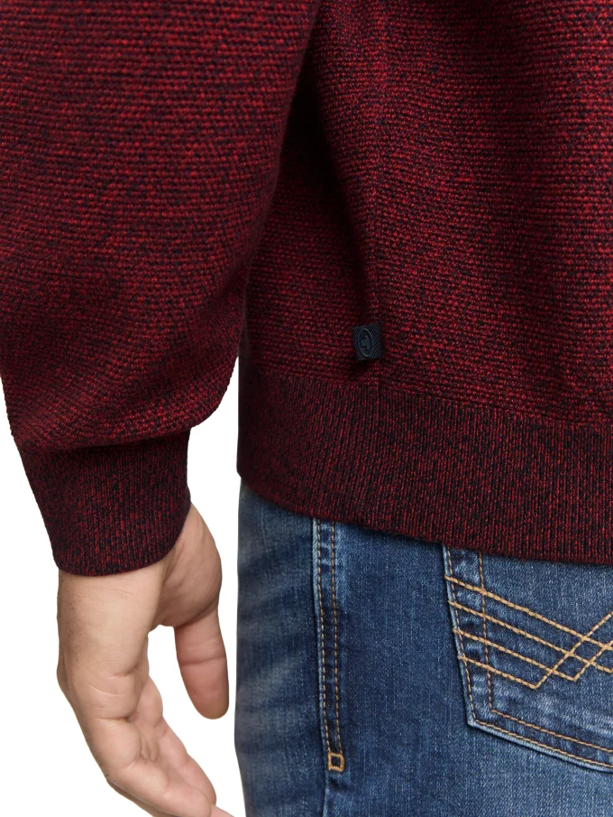 Pánský svetr TOM TAILOR červený - XXL