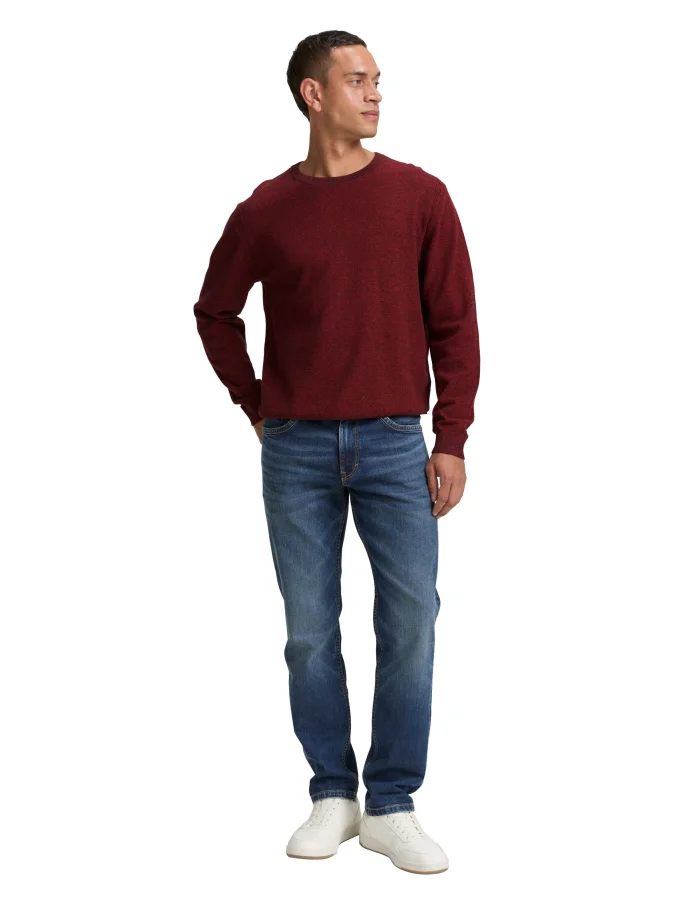 Pánský svetr TOM TAILOR červený - XXL