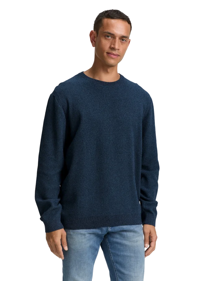 Pánský svetr TOM TAILOR modrý - XXL