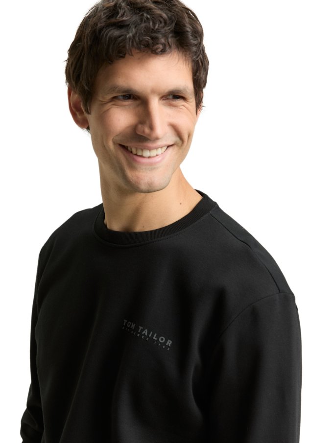 Pánská mikina TOM TAILOR černá - XXL