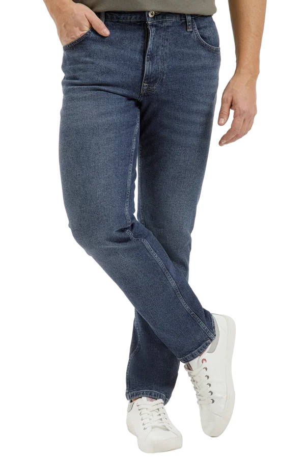 Pánské džíny CROSS JEANS Harry tmavě modré-seprané - 32/32