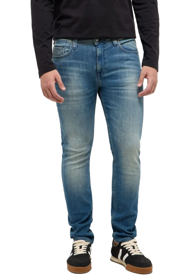 Pánské džíny MUSTANG Vegas Slim klasicky modré-seprané - 33/32