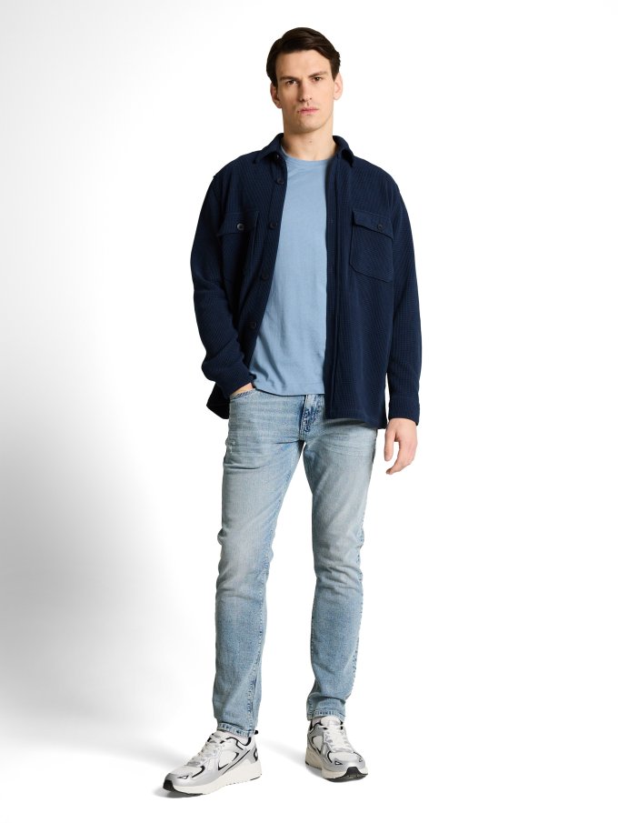 Pánské tričko TOM TAILOR modré - XXL