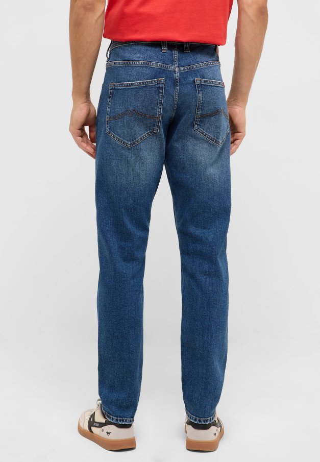 Pánské džíny MUSTANG Oregon Slim klasicky modré-seprané - 32/34