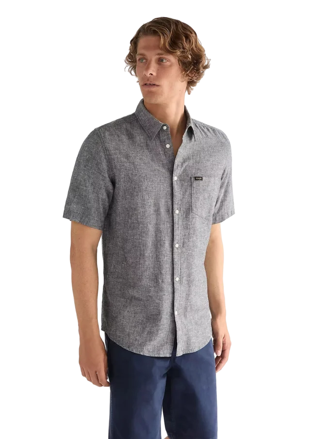 Pánská košile WRANGLER modrá - XL