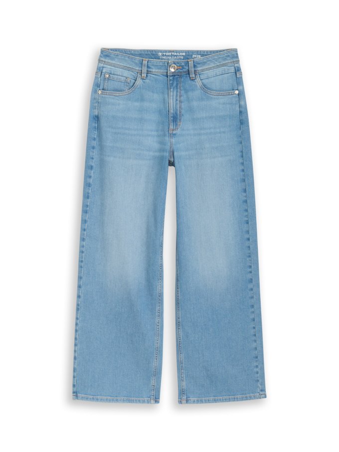 Dámské džíny TOM TAILOR TTNelma culotte světle modré-seprané - 27/28