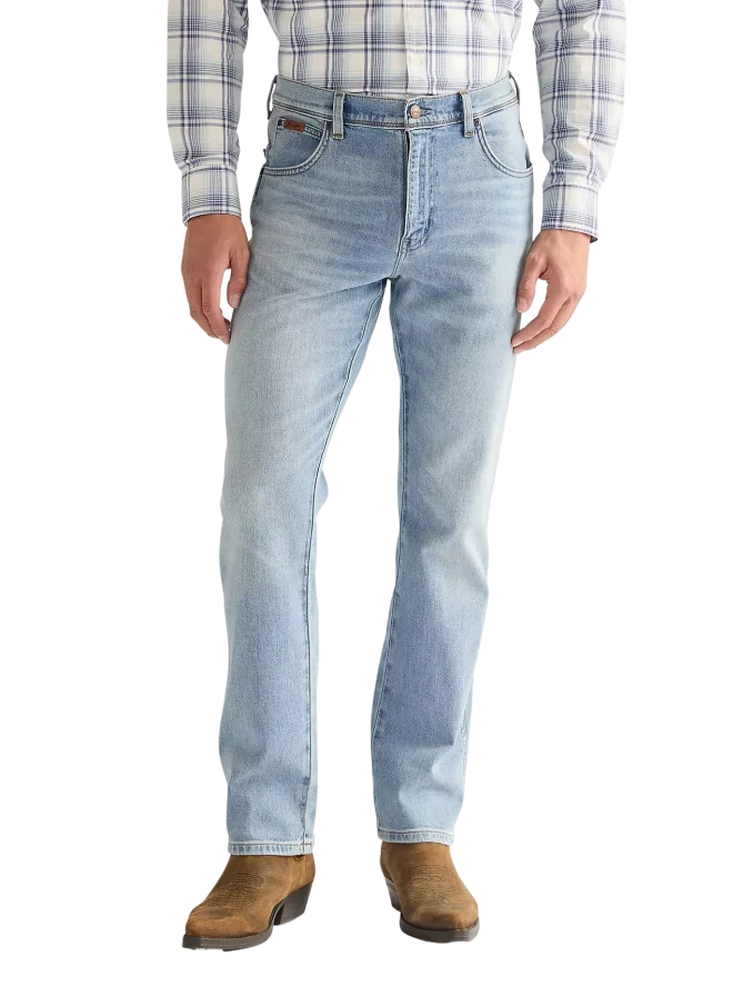 Pánské džíny WRANGLER Texas světle modré-seprané - 42/32