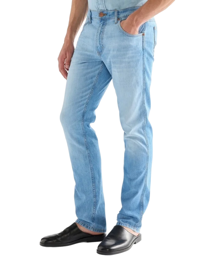Pánské džíny WRANGLER Greensboro světle modré-seprané - 30/32