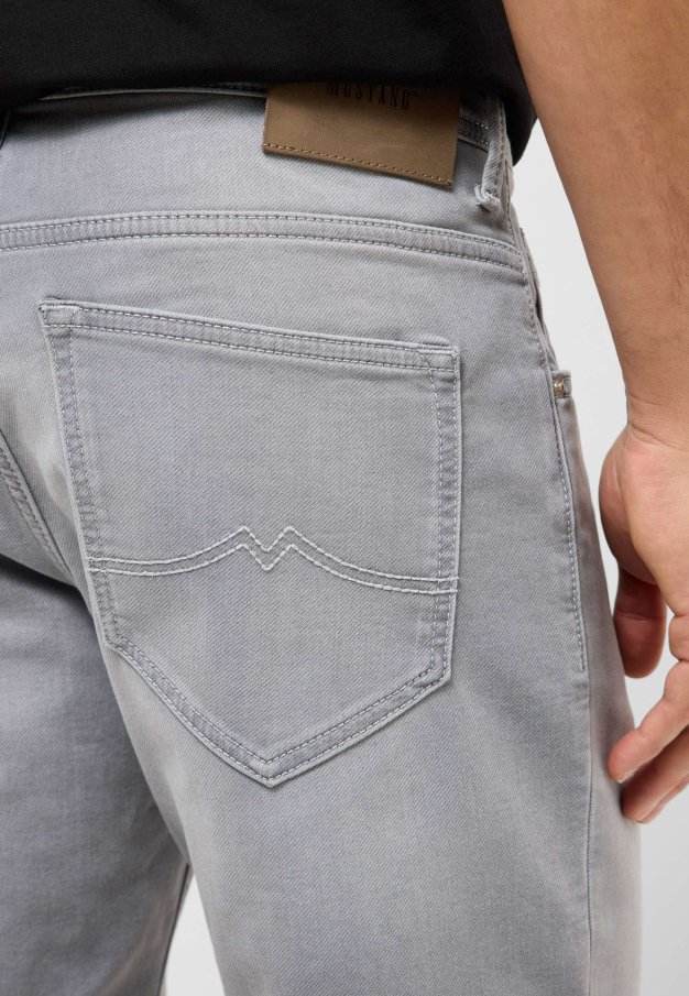 Pánské džínové kraťasy MUSTANG Chicago Shorts Z šedé