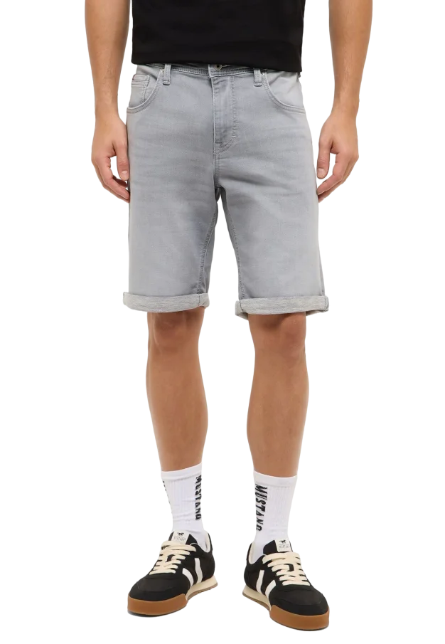 Pánské džínové kraťasy MUSTANG Chicago Shorts Z šedé
