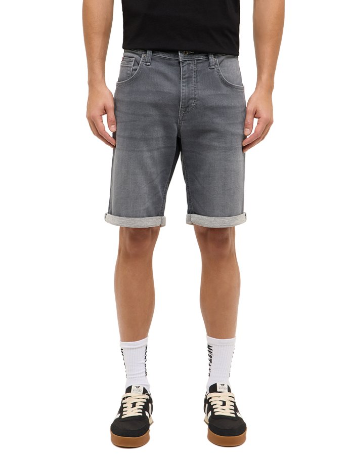 Pánské džínové kraťasy  MUSTANG Chicago Shorts Z šedé