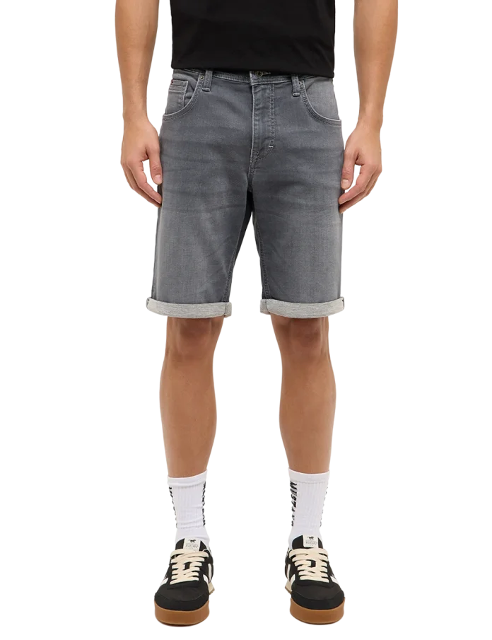 Pánské džínové kraťasy  MUSTANG Chicago Shorts Z šedé