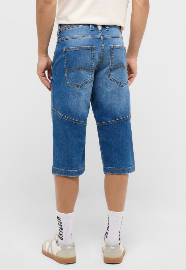 Pánské džínové kraťasy MUSTANG Freemont Shorts klasicky modré-seprané - 33