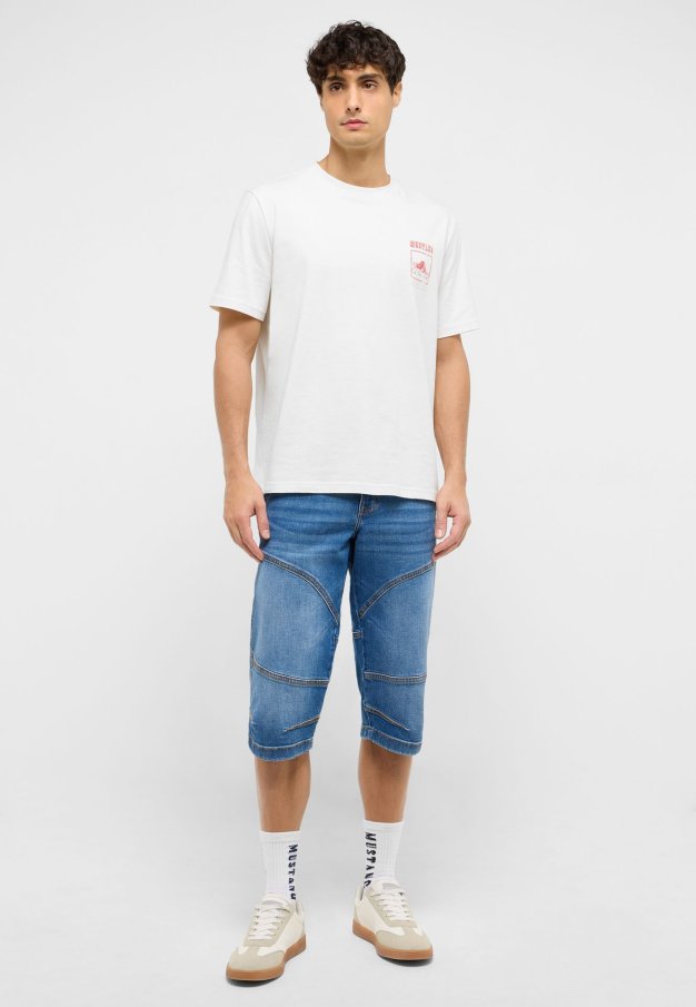 Pánské džínové kraťasy MUSTANG Freemont Shorts klasicky modré-seprané - 33
