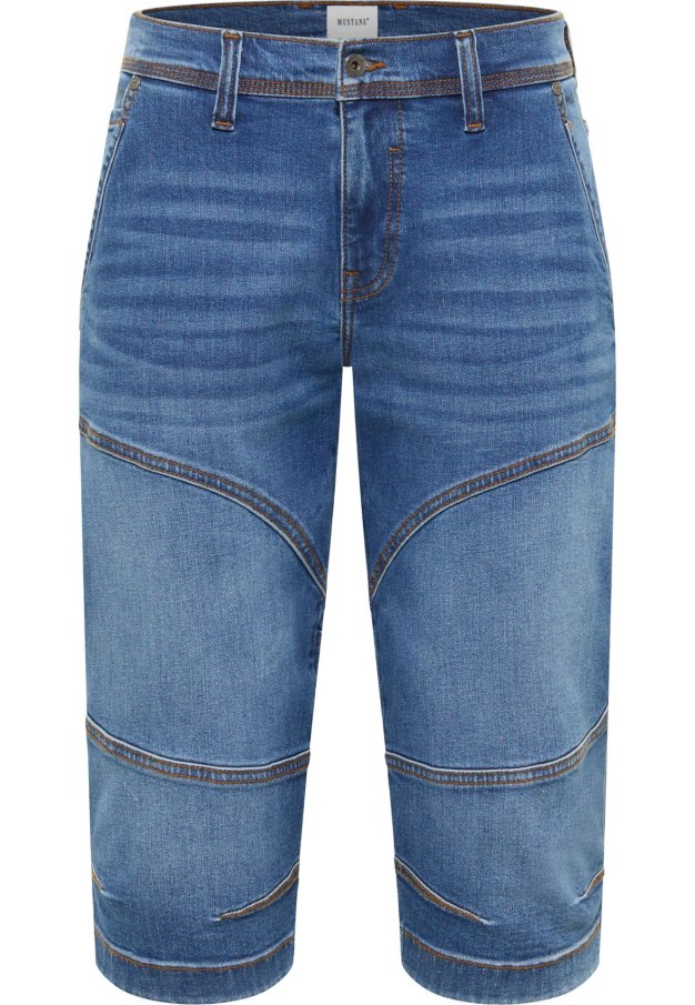 Pánské džínové kraťasy MUSTANG Freemont Shorts klasicky modré-seprané - 33