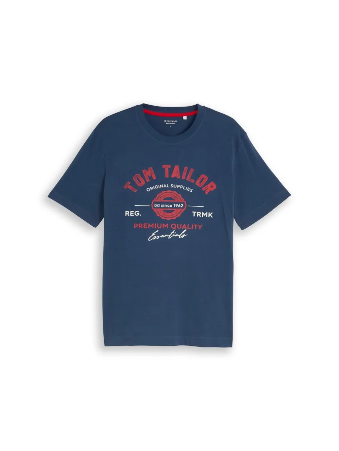 Pánské tričko TOM TAILOR modré - L