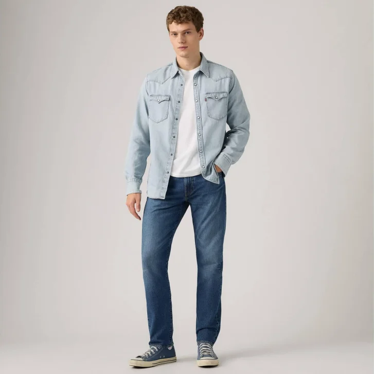 Pánské džíny LEVI'S 502 klasicky modré-seprané - 30/32