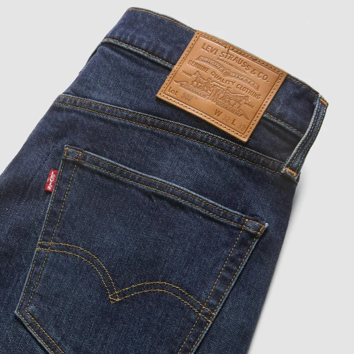 Pánské džíny LEVI'S 502 tmavě modré-seprané