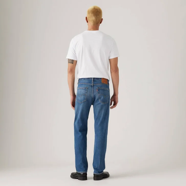 Pánské džíny LEVI'S 501 klasicky modré-seprané
